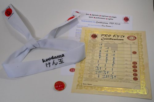 Kendama Canada - Certifications Pro KYU - Bandeau Blanc