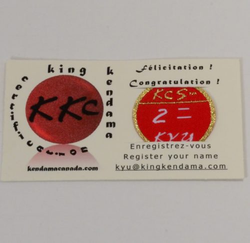 Kendama Canada - Badge de Certification PRO KYU - Kyu 2