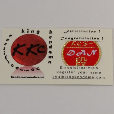 Kendama Canada - Badge de Certification PRO KYU - Dan 1