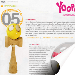Kendama Canada reconnu dans magazine Yoopa