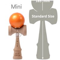 Kendama Canada – Kendama format Mini - balle orange métallisée